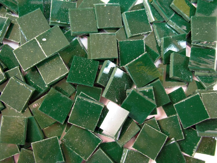 Dark Green Opalescent Bits (Case of 1)