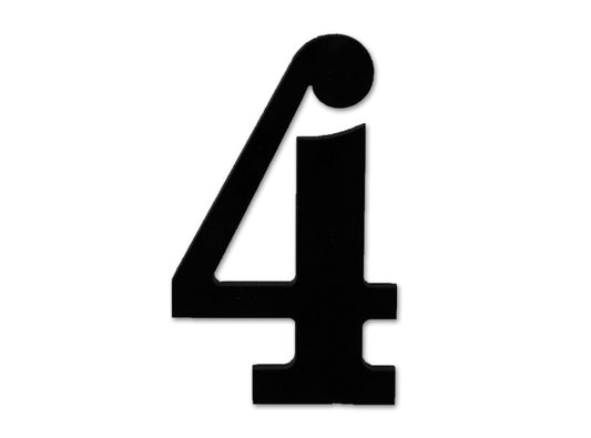 Number 4 Glass Design (Case of 1)