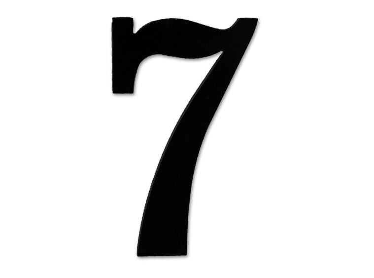 Number 7 Glass Design (Case of 1)