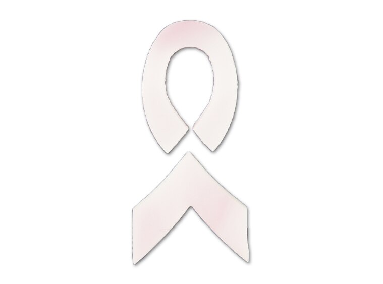 Pink Awareness Ribbon Glass Design (Case of 1)