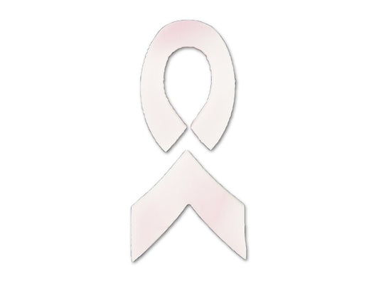 Pink Awareness Ribbon Glass Design (Case of 1)
