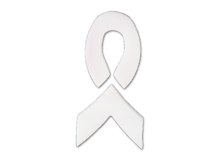 Pink Awareness Ribbon Glass Design (Case of 1)