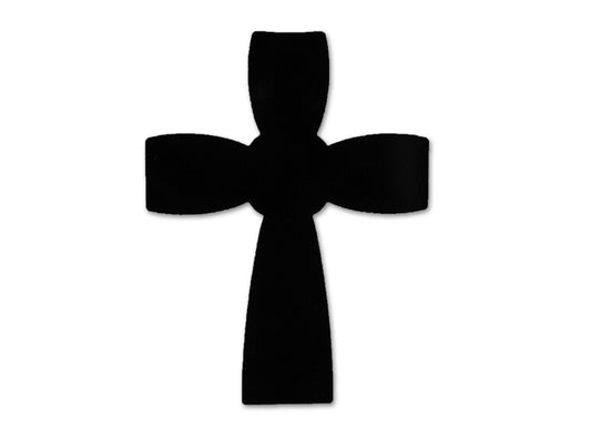 Black Celtic Cross Glass Design Large (Case of 1)