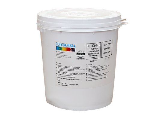 Lead Free Super Clear Dipping Glaze - 3 Gal (Case of 1)