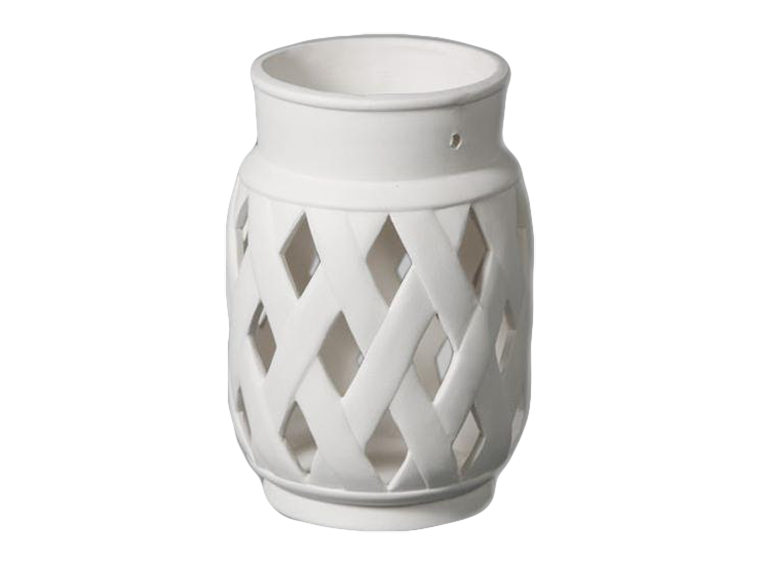 Bisque Lattice Lantern (Case of 4)