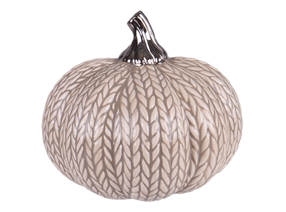 Bisque Woven Pumpkin (Case of 4)