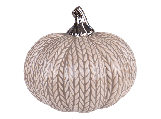 Bisque Woven Pumpkin (Case of 4)