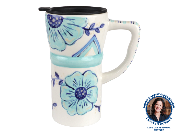 Bisque Travel Mug With Lid (Case of 4)