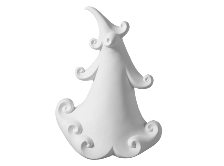 Bisque Jolly Christmas Tree (Case of 1)