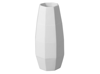 Bisque Faceted Vase (Case of 3)