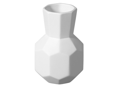 Bisque Faceted Bud Vase (Case of 4)