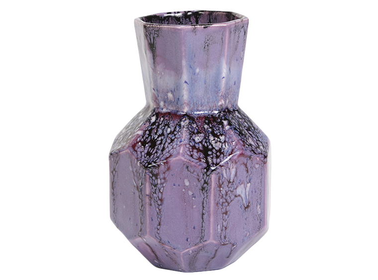Bisque Faceted Bud Vase (Case of 4)