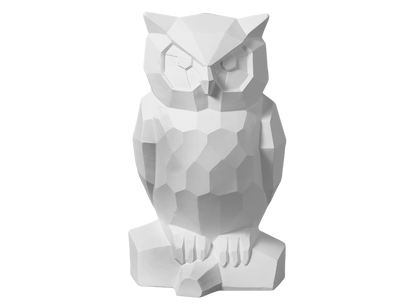 Bisque Faceted Owl (Case of 2)