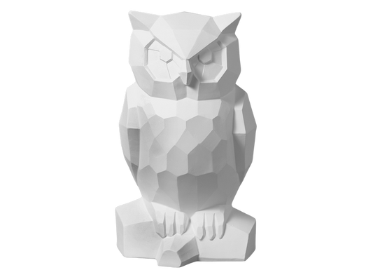 Bisque Faceted Owl (Case of 2)
