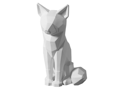 Bisque Faceted Fox (Case of 2)