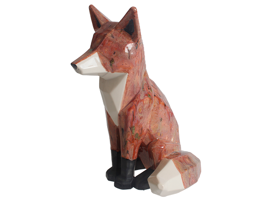 Bisque Faceted Fox (Case of 2)