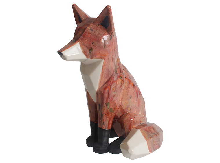 Bisque Faceted Fox (Case of 2)