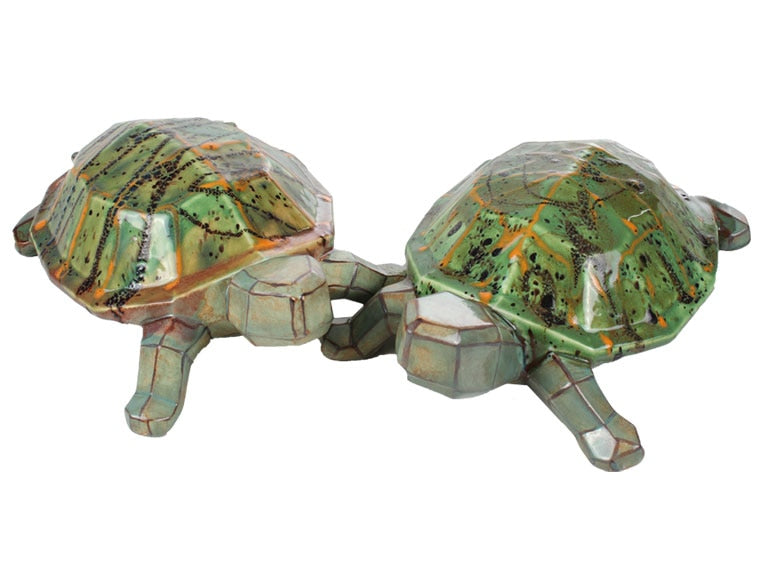 Bisque Faceted Turtle (Case of 2)