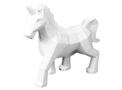 Bisque Faceted Unicorn (Case of 2)