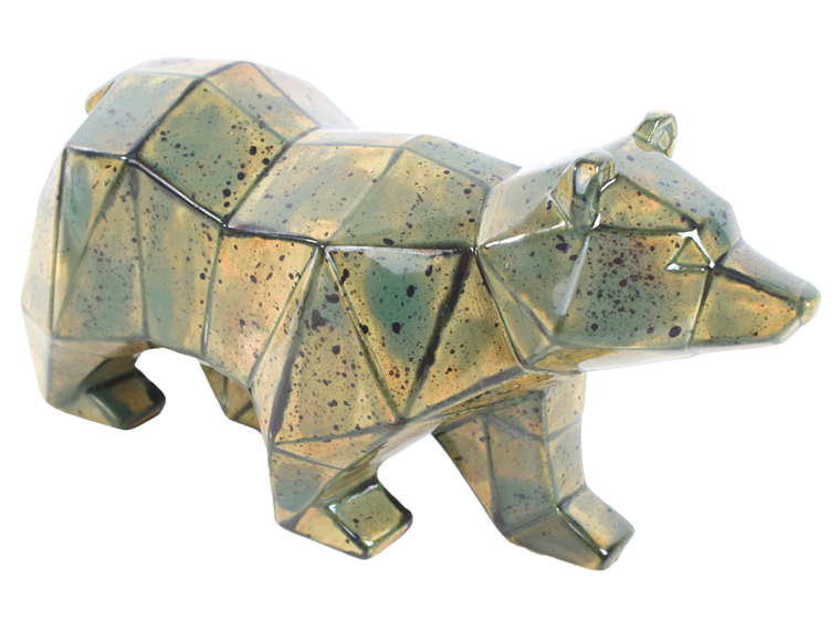 Bisque Faceted Bear (Case of 2)