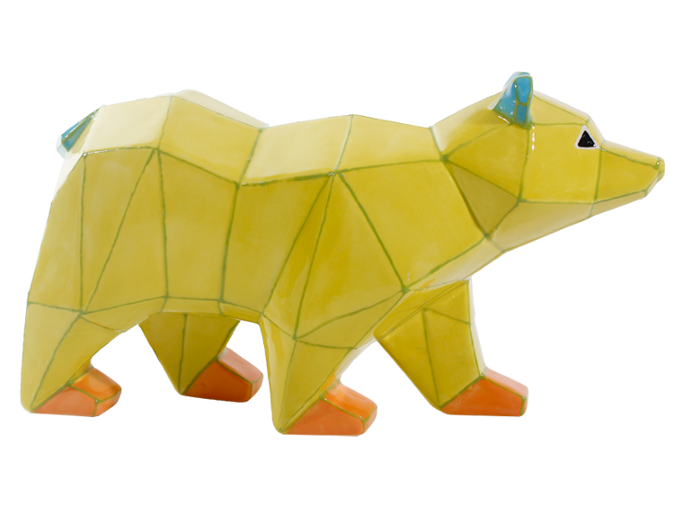 Bisque Faceted Bear (Case of 2)