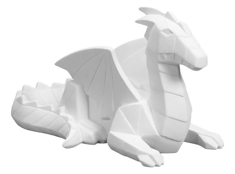 Bisque Faceted Dragon (Case of 1)