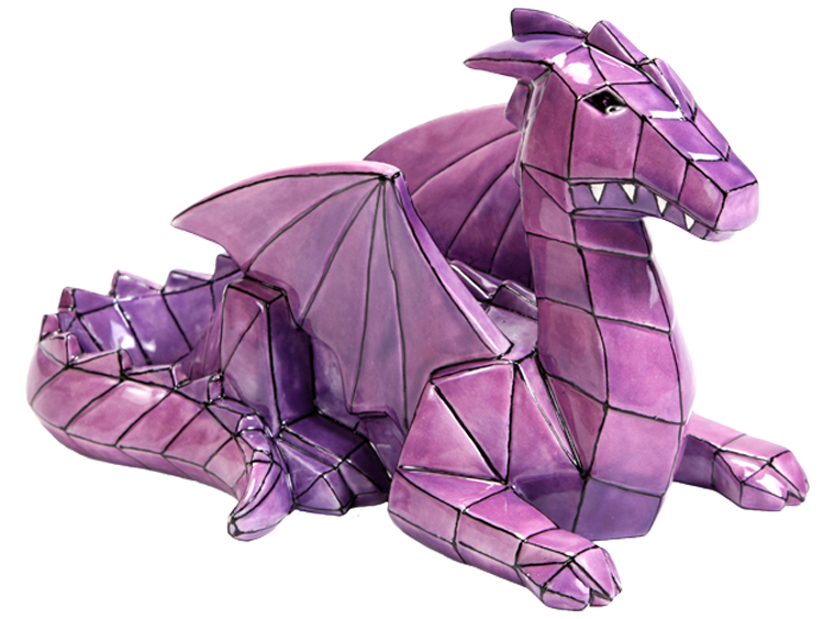 Bisque Faceted Dragon (Case of 1)