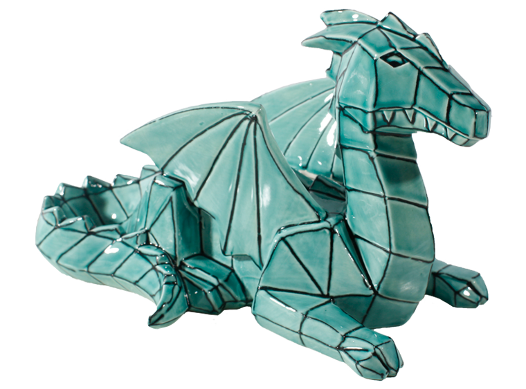 Bisque Faceted Dragon (Case of 1)