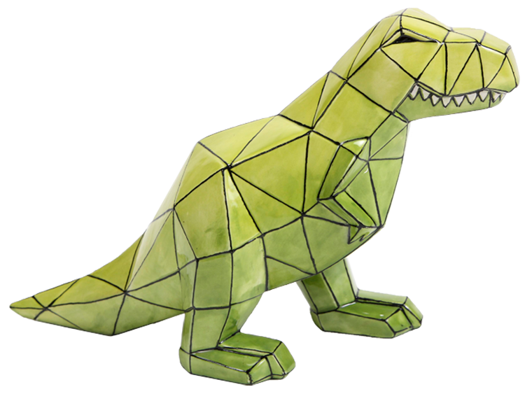Bisque Faceted T-Rex (Case of 2)