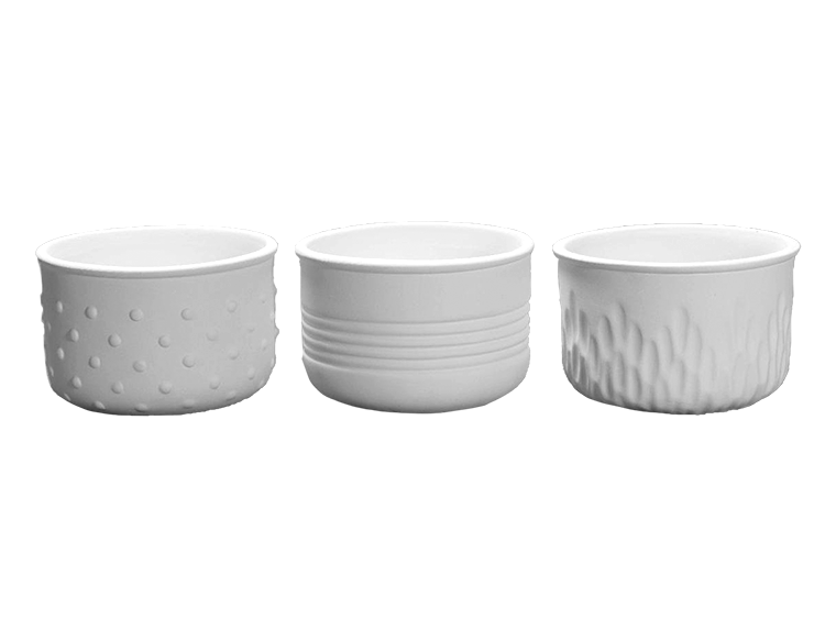 Bisque Textured Planters (Case of 6)