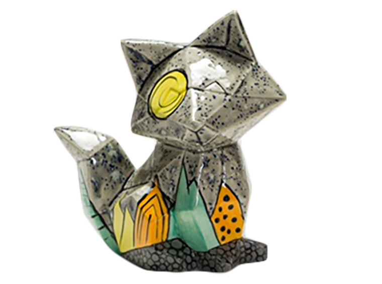 Bisque Fox Facet-Ini (Case of 6)
