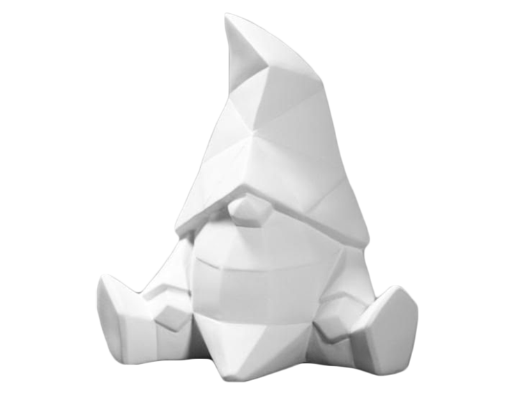 Bisque Gnome Facet-Ini (Case of 6)