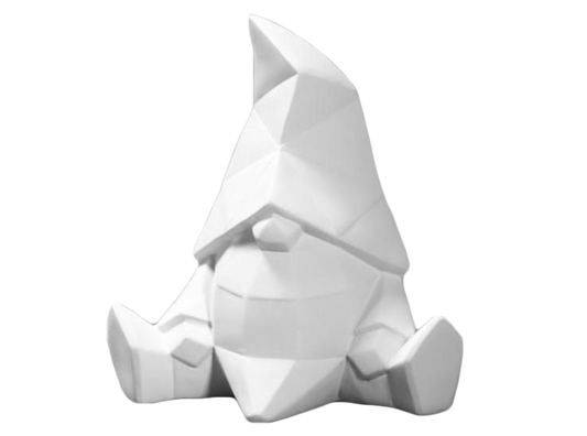 Bisque Gnome Facet-Ini (Case of 6)