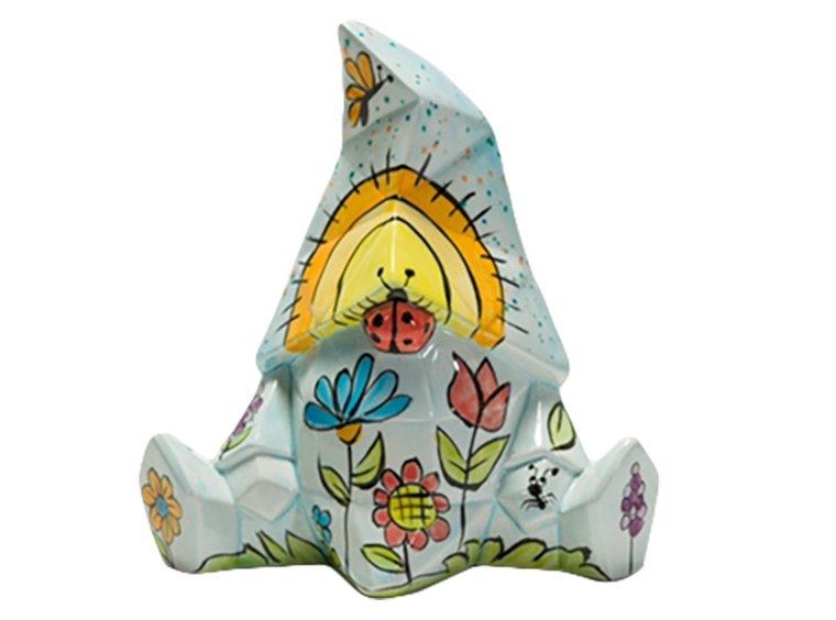 Bisque Gnome Facet-Ini (Case of 6)
