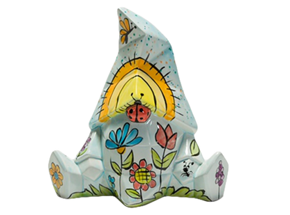Bisque Gnome Facet-Ini (Case of 6)