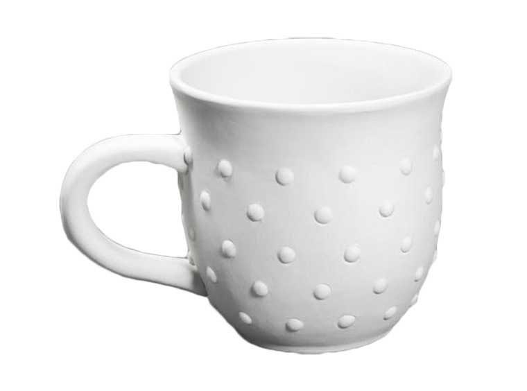 Bisque Hobnail Mug (Case of 6)