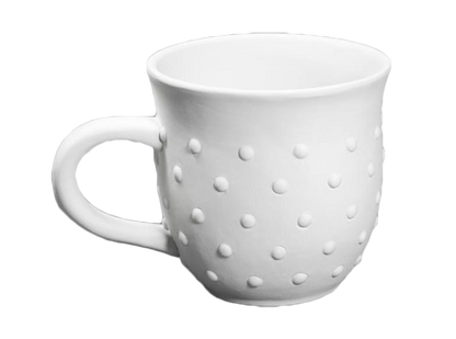 Bisque Hobnail Mug (Case of 6)