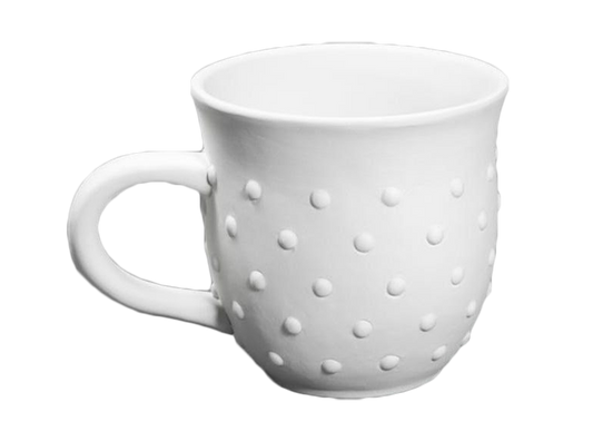 Bisque Hobnail Mug (Case of 6)