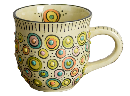 Bisque Hobnail Mug (Case of 6)
