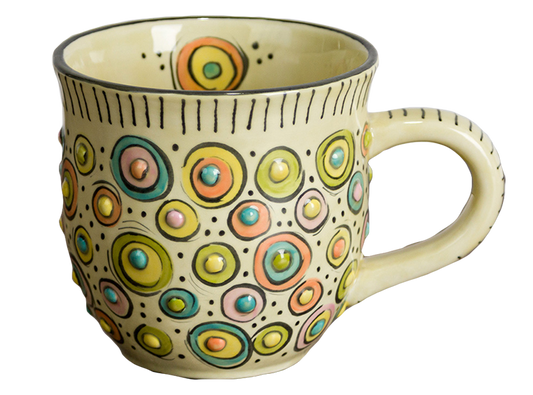 Bisque Hobnail Mug (Case of 6)