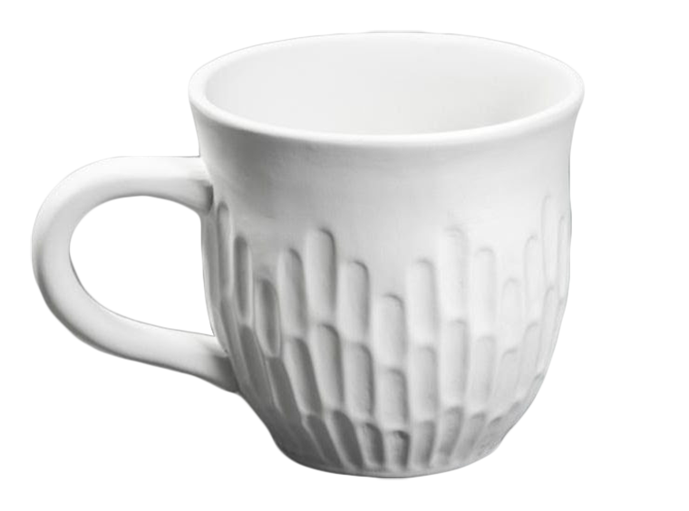 Bisque Fluted Mug (Case of 6)
