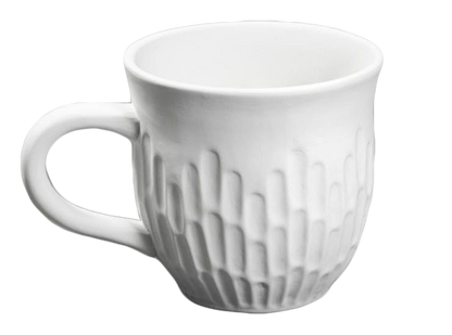 Bisque Fluted Mug (Case of 6)