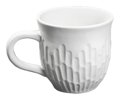 Bisque Fluted Mug (Case of 6)
