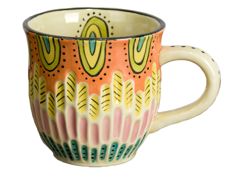 Bisque Fluted Mug (Case of 6)