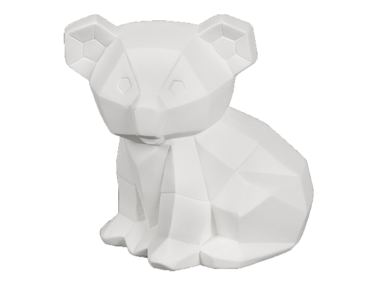 Bisque Koala Facet-Ini (Case of 6)