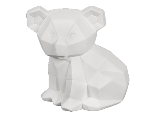 Bisque Koala Facet-Ini (Case of 6)