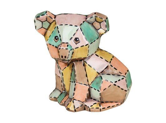 Bisque Koala Facet-Ini (Case of 6)