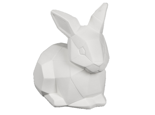 Bisque Bunny Facet-Ini (Case of 6)