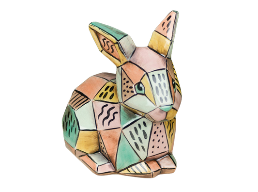Bisque Bunny Facet-Ini (Case of 6)