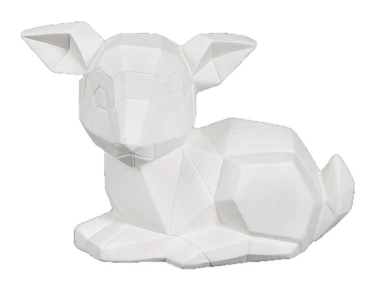 Bisque Fawn Facet-Ini (Case of 6)